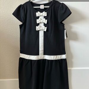 NWT Gymboree Girls Black Bow Dress Size 10 – NWT – Classic Party / Holiday Dress